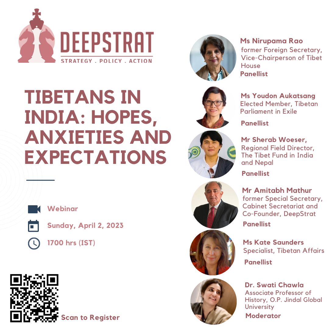 DeepStrat is organizing a webinar on ‘Tibetans in India: Hopes, Anxieties and Expectations’